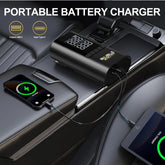 Car Jump Starter With Wireless Tire Inflator Pump Car Tire Wireless Air Pump Inflator For Car Motorcycle Bicycle